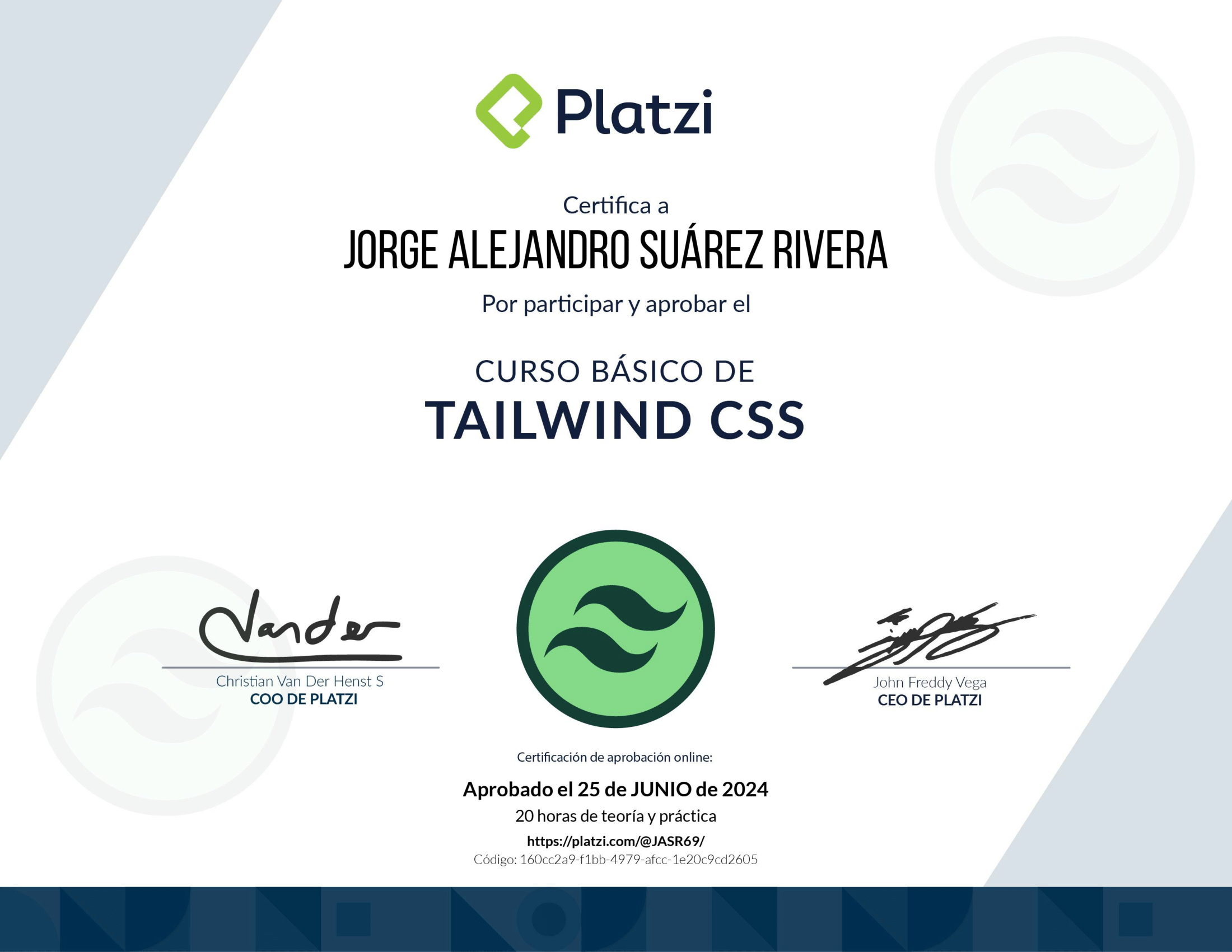 diploma TailwindCSS 2 y 3